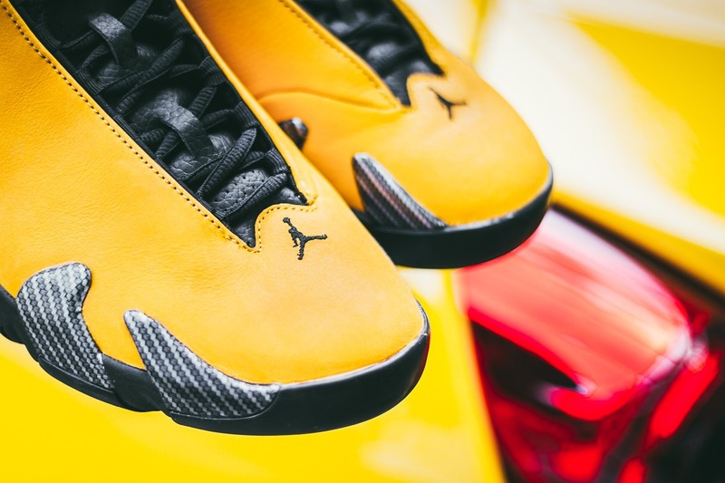 Retro 14 yellow on sale ferrari